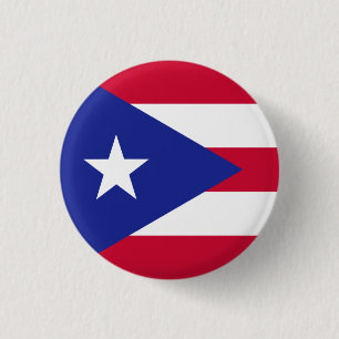 Flag of Puerto Rico 3 Cm Round Badge