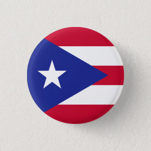 Flag of Puerto Rico 3 Cm Round Badge