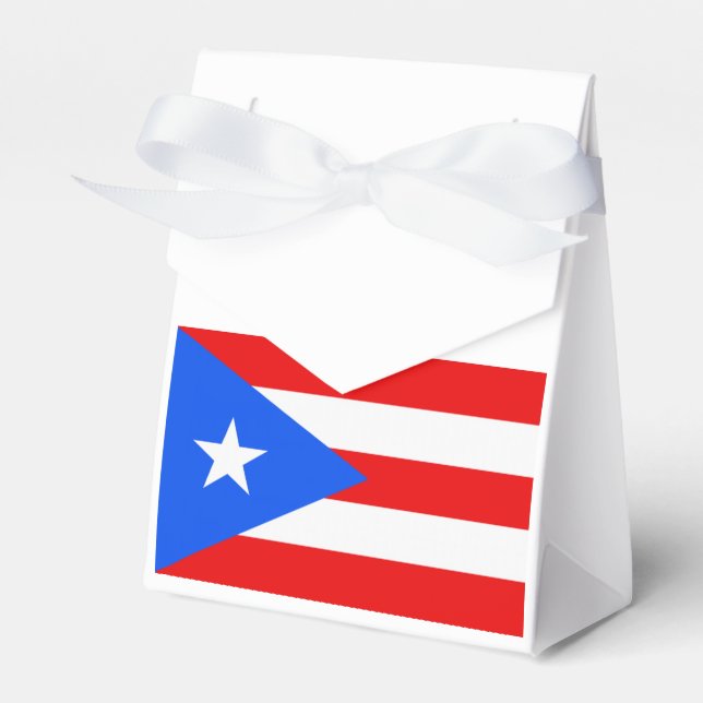 Flag of Puerto Rico Favour Box (Front Side)