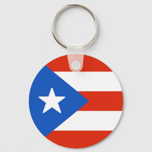 Flag of Puerto Rico Key Ring