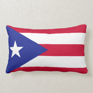 Flag of Puerto Rico Lumbar Cushion