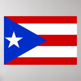 Flag of Puerto Rico Poster