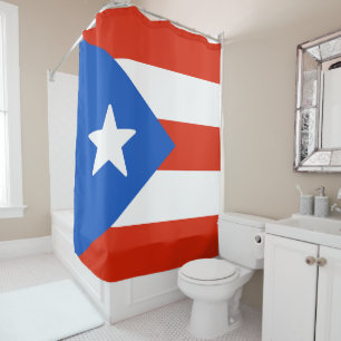 Flag of Puerto Rico Shower Curtain