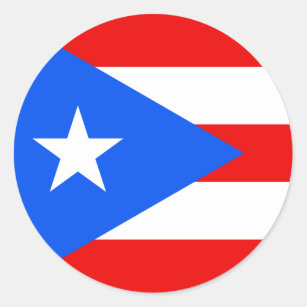 Flag of Puerto Rico Sticker