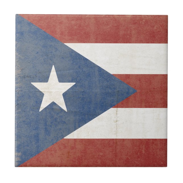 Flag of Puerto Rico Tile (Front)