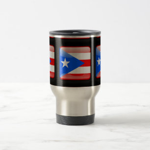 Flag of Puerto Rico Travel Mug