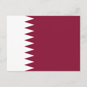 Flag of Qatar Postcard