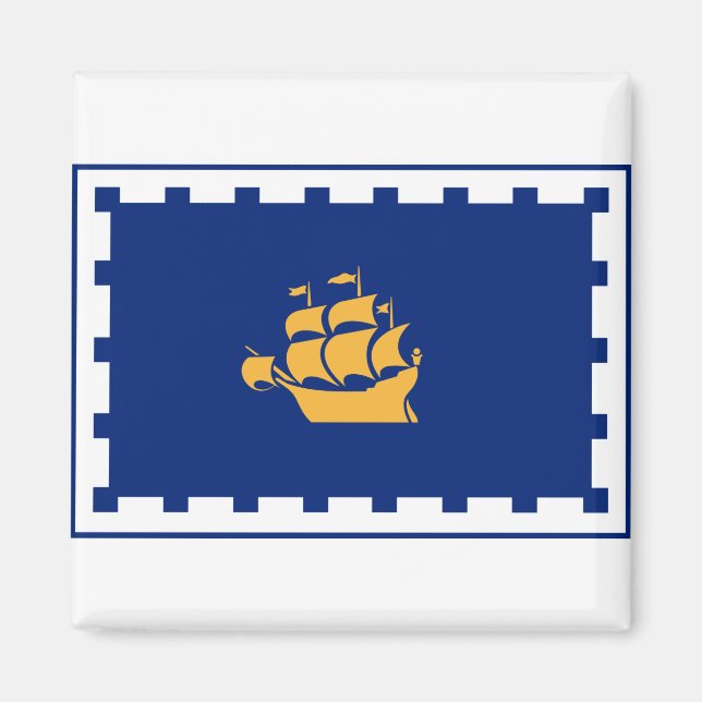 Flag of Quebec City Magnet (Front)
