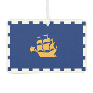 Flag of Quebec City Serving Tray Car Air Freshener