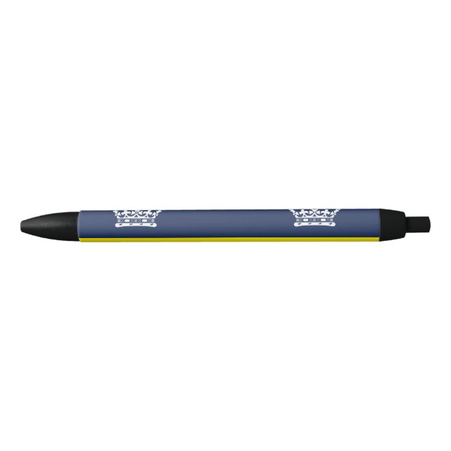 Flag of Regina, Saskatchewan Black Ink Pen (Front)