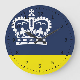 Flag of Regina, Saskatchewan Large Clock