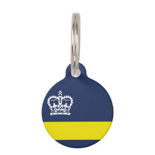 Flag of Regina, Saskatchewan Pet ID Tag