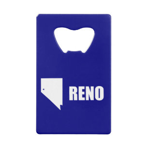 Flag of Reno, Nevada Credit Card Bottle Opener
