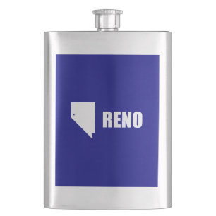 Flag of Reno, Nevada Flask