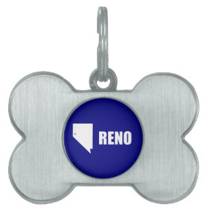Flag of Reno, Nevada Pet Name Tag