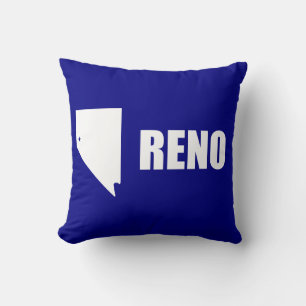 Flag of Reno, Nevada Throw Pillow