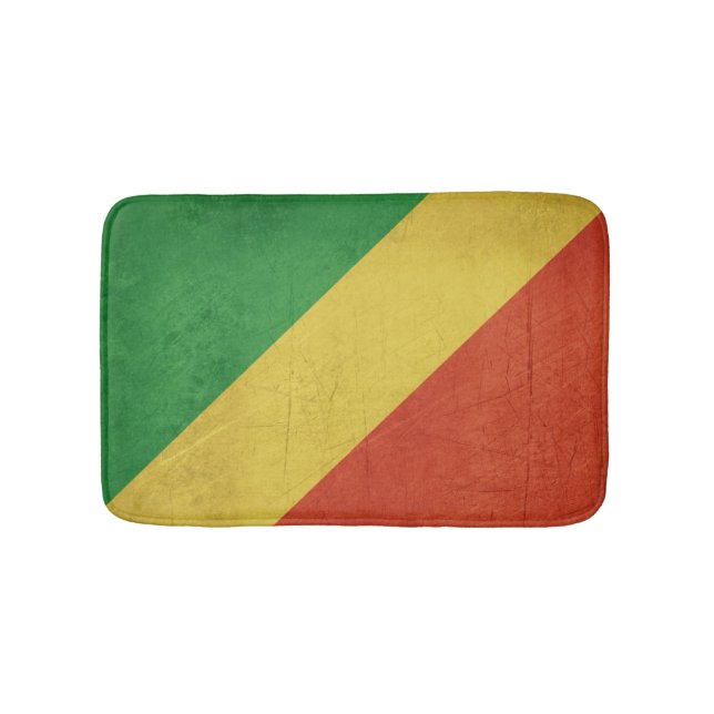 Flag of Republic of the Congo Bath Mat (Front)