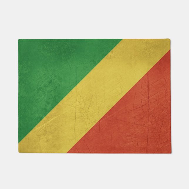Flag of Republic of the Congo Doormat (Front)