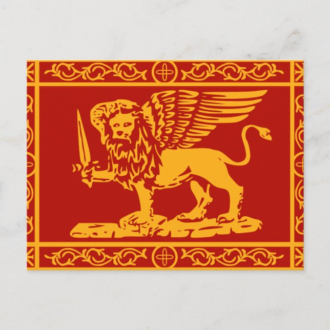 Flag of Republic of Venice Postcard (Front)