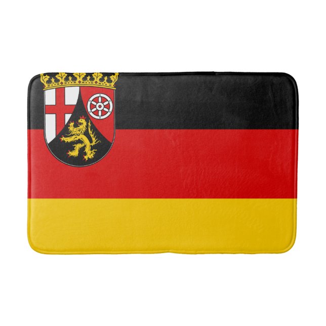 Flag of Rhineland-Palatinate Bathroom Mat (Front)