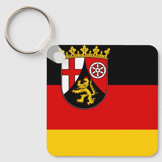 Flag of Rhineland-Palatinate Keychain (Front)