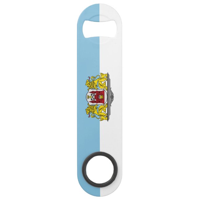 Flag of Riga, Latvia Speed Bottle Opener (Front)