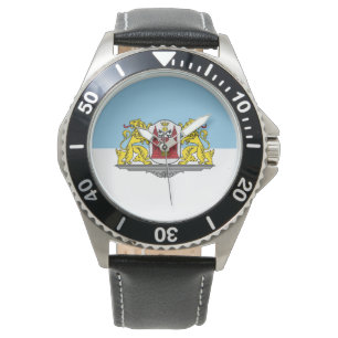 Flag of Riga, Latvia Wrist Watch
