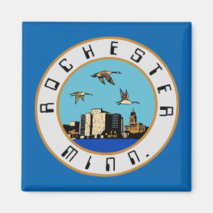 Flag of Rochester, Minnesota Magnet