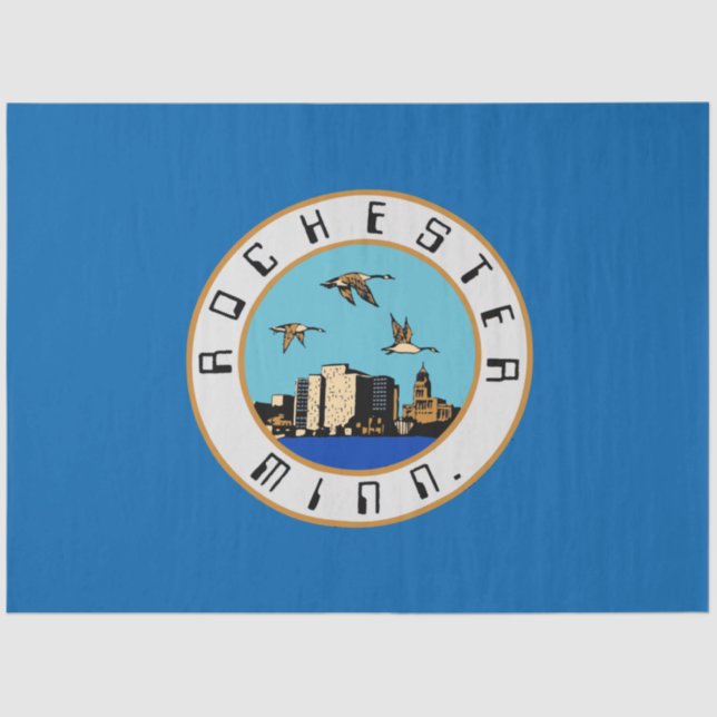 Flag of Rochester (Minnesota) Tissue Paper (Front)
