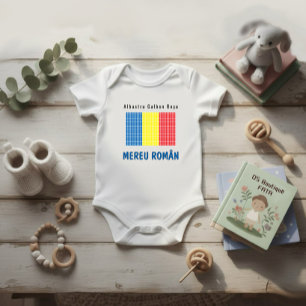 Flag of Romania Baby Bodysuit