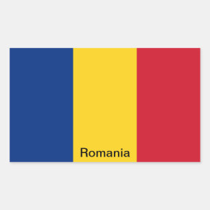 Flag of Romania Rectangular Sticker