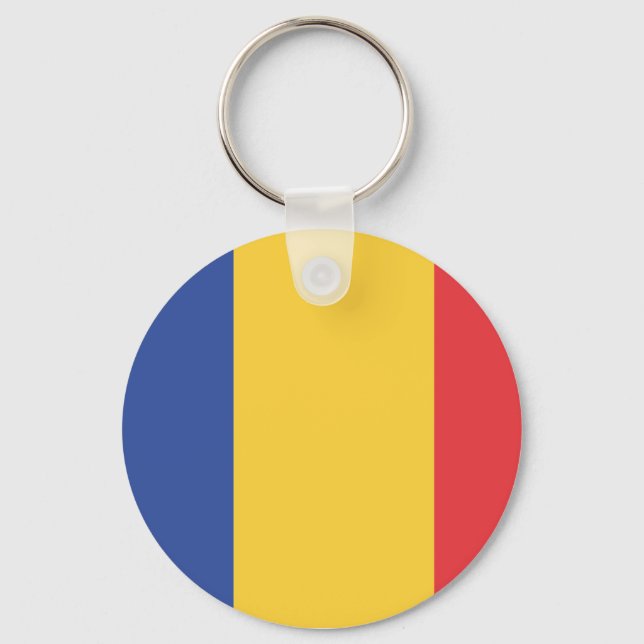 Flag of Romania, romanian flag Key Ring (Front)