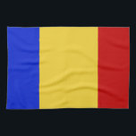 Flag of Romania Tea Towel<br><div class="desc">The beautiful and vibrant flag of Romania.</div>