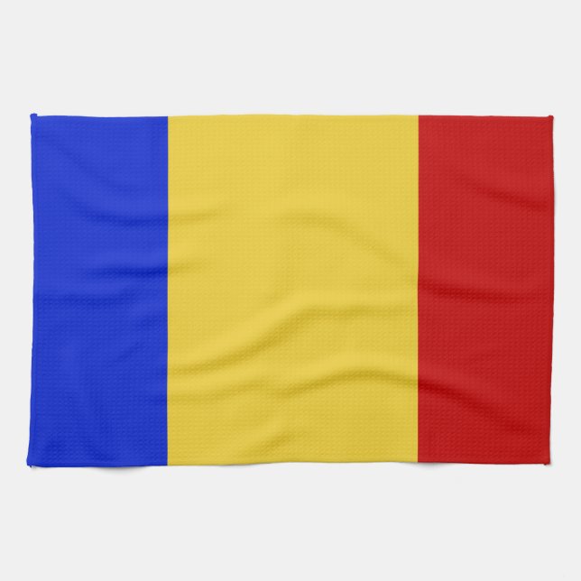 Flag of Romania Tea Towel (Horizontal)
