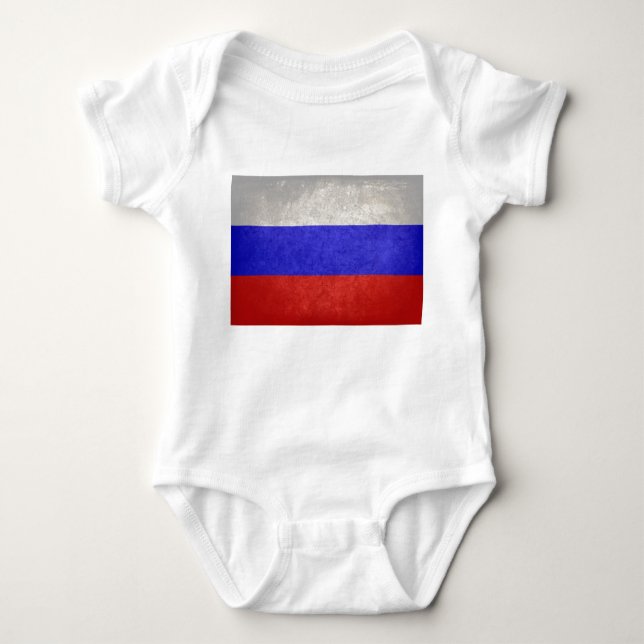 Flag of Russia Baby Bodysuit (Front)