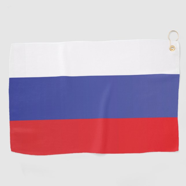 Flag of Russia Golf Towel (Horizontal)