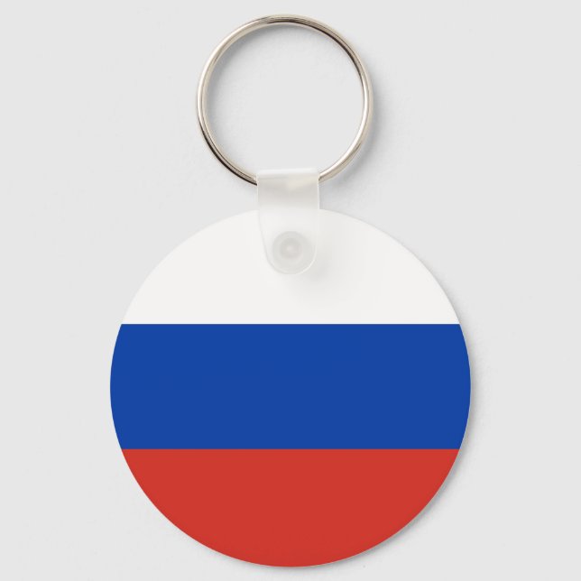 Flag of Russia Key Ring (Front)