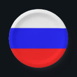 Flag of Russia Paper Plates<br><div class="desc">Flag of Russia Paper Plates</div>