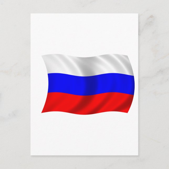 Flag of Russia Postcard (Front)