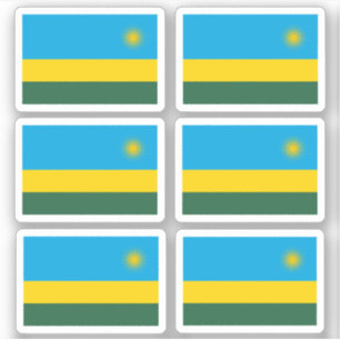 Flag of Rwanda - a collection Sticker