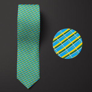 Flag of Rwanda Pattern Tie