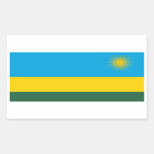 Flag of Rwanda Rectangular Sticker