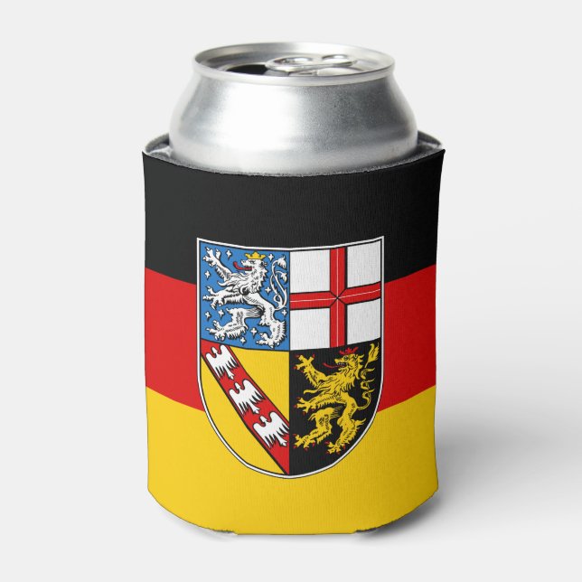Flag of Saarland Can Cooler (Can Front)
