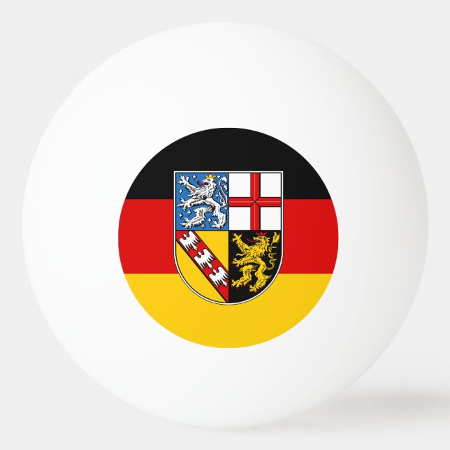 Flag of Saarland Ping Pong Ball (Front)