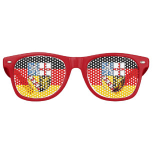 Flag of Saarland Retro Sunglasses