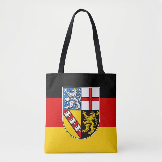 Flag of Saarland Tote Bag (Front)