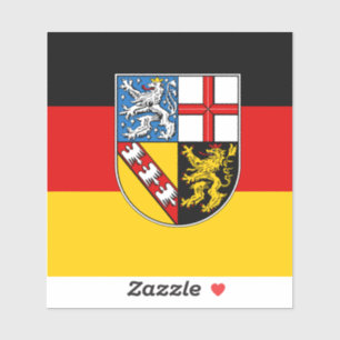 Flag of Saarland Vinyl Sticker