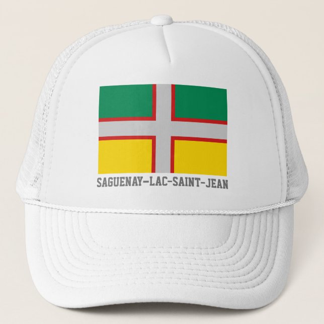 Flag of Saguenay–Lac-Saint-Jean (QUÉBEC) Trucker Hat (Front)