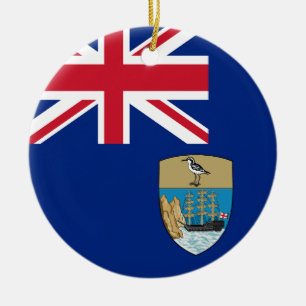 Flag of Saint Helena Ceramic Tree Decoration
