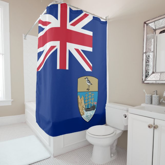 Flag of Saint Helena Shower Curtain (In Situ)